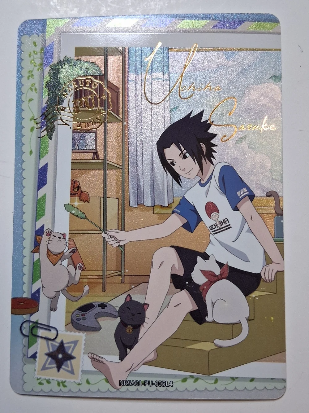 Naruto Kayou English Edition Sasuke Uchiha PU-005L4 Rare Full Art